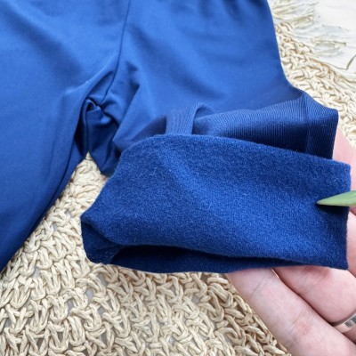 Conj. Body Manga Longa e Calça em Malha Térmica com Proteção UV50+- Marinho